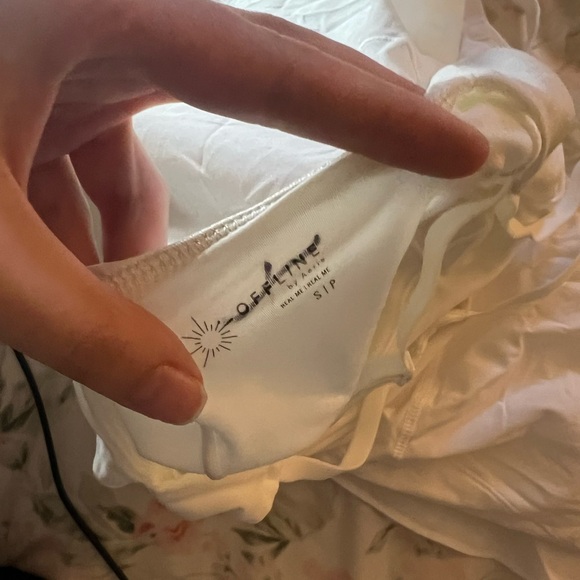 Aerie Offline Maggie White Ruffle Athletic Tennis Dress Built In Shorts Size S - Picture 5 of 5